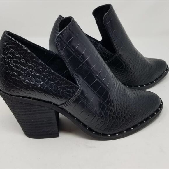 Very J New Black Ankle Booties Western comfortable Women Size 10 New without Box - Picture 8 of 12